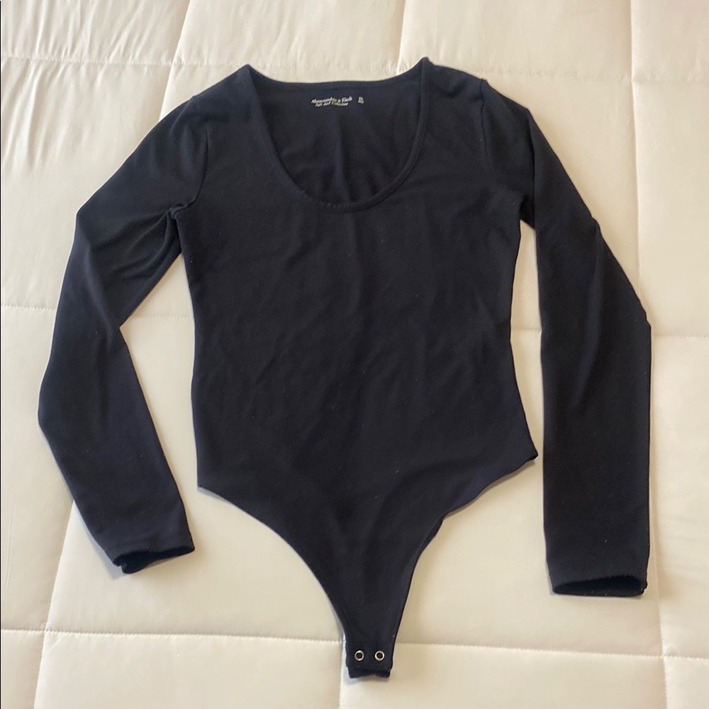 Abercrombie & Fitch Black Soft A&F Collection Bodysuit
